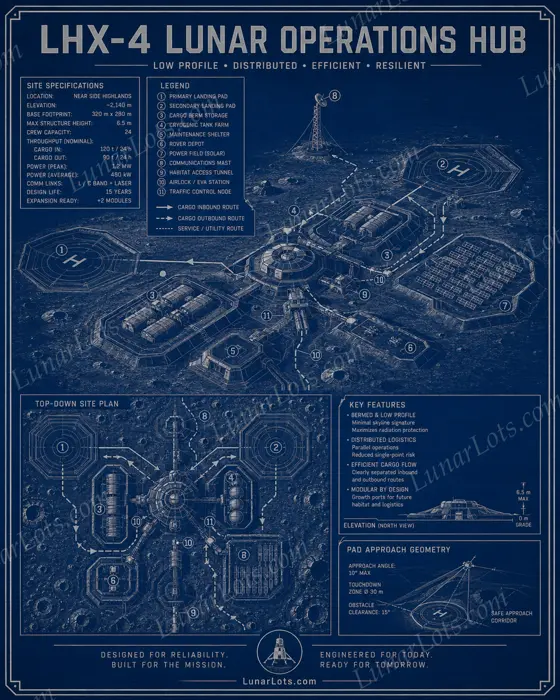 LHX-4 Lunar Operations Hub blueprint
