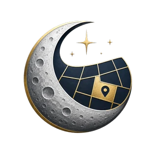 LunarLots crescent moon logo