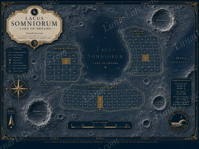 Lacus Somniorum premium lunar development map